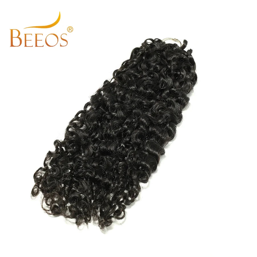 Crochet Human Hair Burmese Curly Pre-Separated Crochet Hair Extensions Knotless 100% Human Hair Full Head Curly Wigs Remy Hair