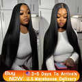 30 40 Inch Bone Straight Hd Transparent 13x6 Pre Plucked Lace Frontal Wig 13x4 360 Hd Lace Front Human Hair Wigs For Black Women